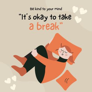 It's okay to relax. Have fruits